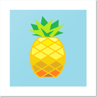 sunshine fruit pineapple Posters and Art